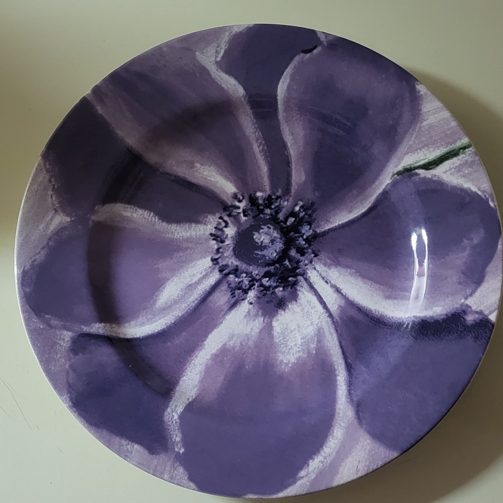 Set of 3 Pier 1 watercolor salad plates
